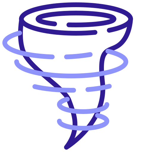 Hurricane Generic Outline Color icon