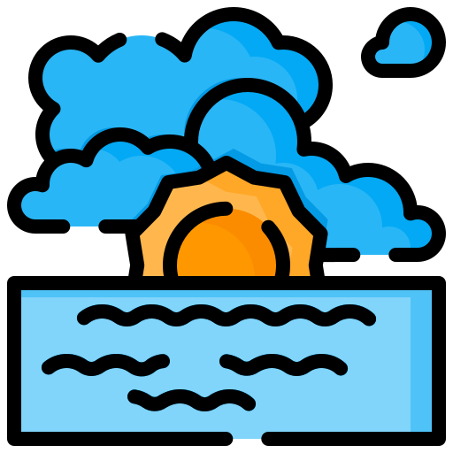 해돋이 Generic Outline Color icon