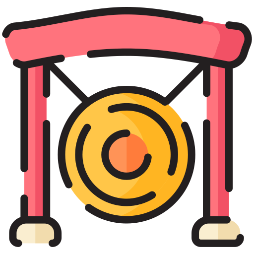 Gong Generic Outline Color icon