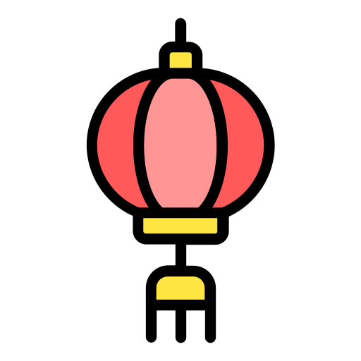 Китайский фонарь Generic Outline Color иконка