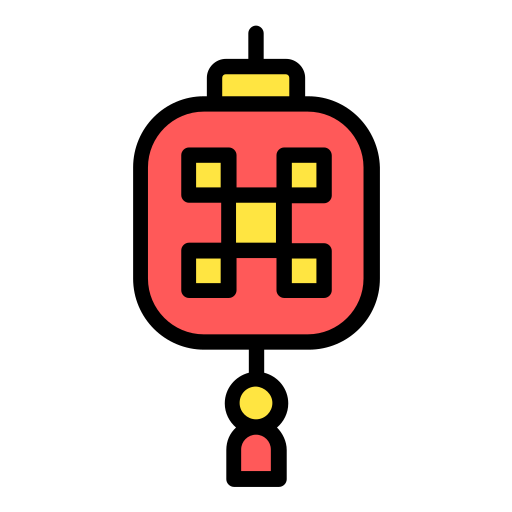 chińska latarnia Generic Outline Color ikona