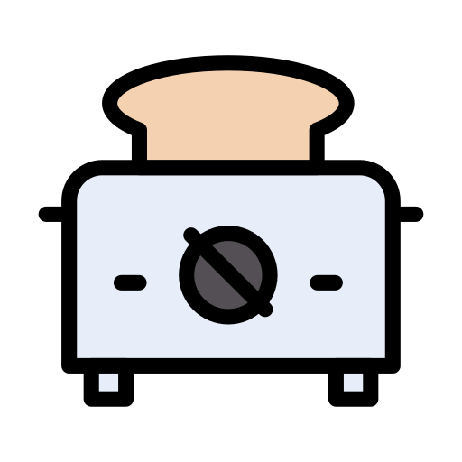toaster Vector Stall Lineal Color icon