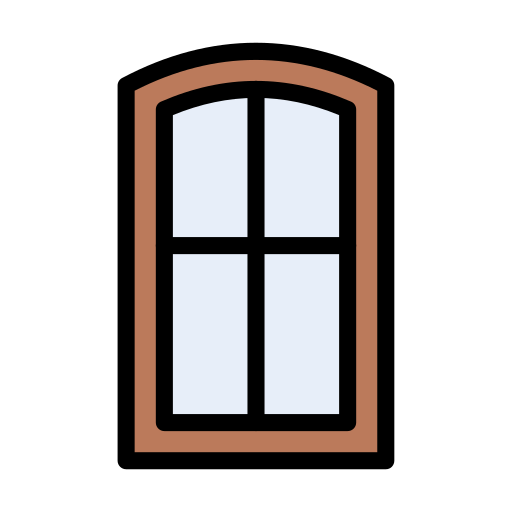 Window Vector Stall Lineal Color icon