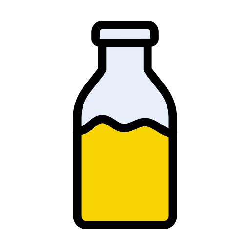 butelka mleka Vector Stall Lineal Color ikona