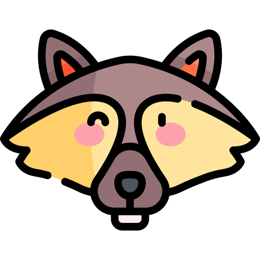 wolf Kawaii Lineal color icon