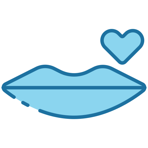 Kiss Generic Blue icon