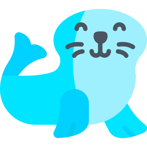 foca Kawaii Flat icono