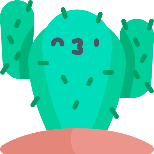 cactus Kawaii Flat Icône
