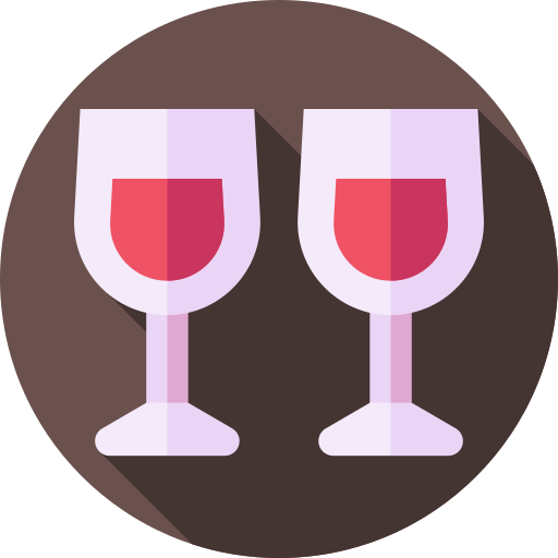 vino Flat Circular Flat icona