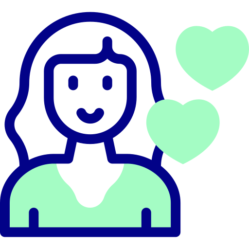 Girlfriend Detailed Mixed Lineal color icon