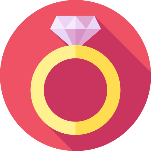 pierścień Flat Circular Flat ikona