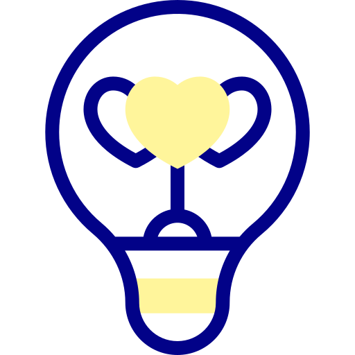Bulb Detailed Mixed Lineal color icon