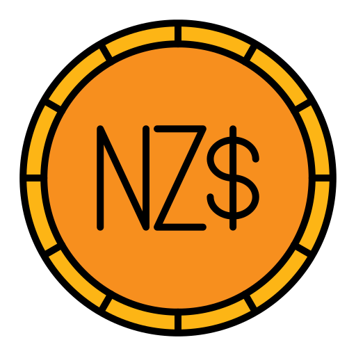 ニュージーランドドル Generic Outline Color icon