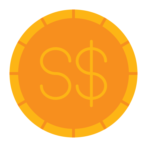 dolar de singapur Generic Flat icono
