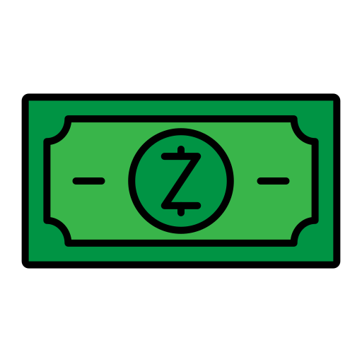 zcash Generic Outline Color icoon