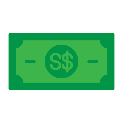 dolar de singapur Generic Flat icono