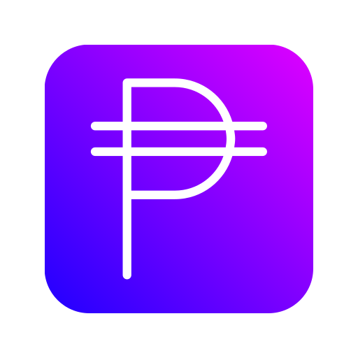 filippijnse peso Generic Flat Gradient icoon
