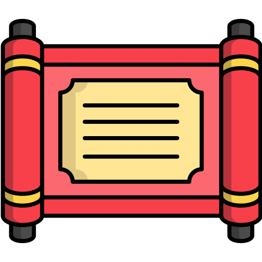 Scroll Generic Outline Color icon