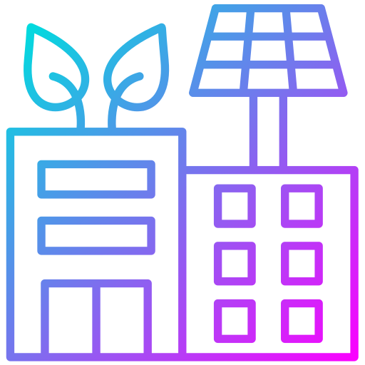 Solar house Generic Gradient icon
