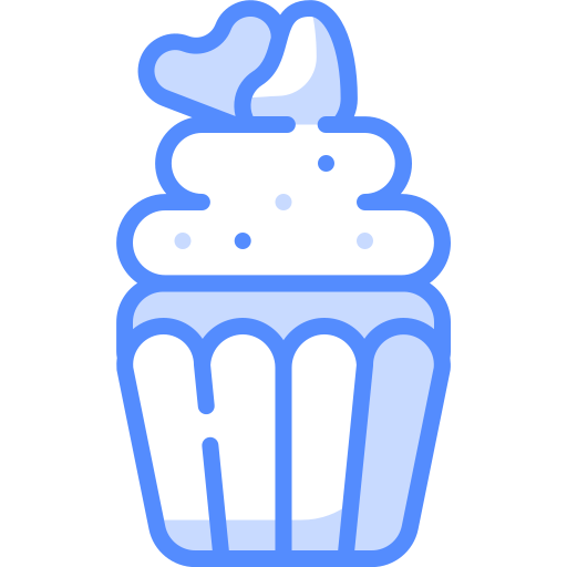 petit gâteau Generic Blue Icône