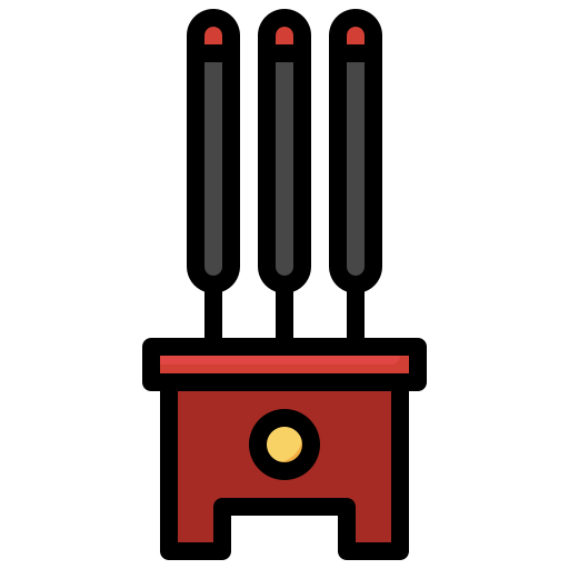 Incense Surang Lineal Color icon