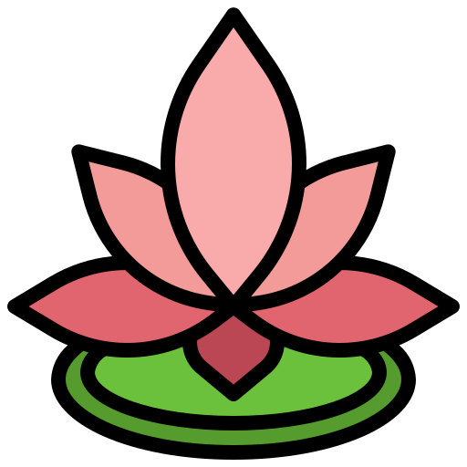 lotos Surang Lineal Color ikona