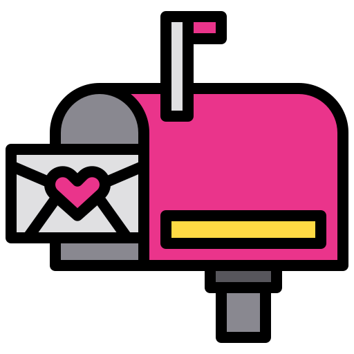 brievenbus xnimrodx Lineal Color icoon