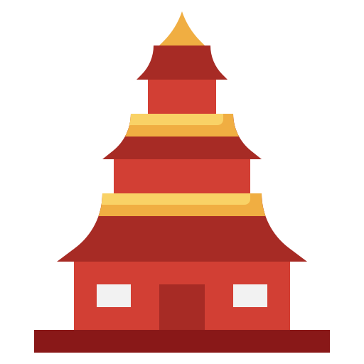Pagoda Surang Flat icon