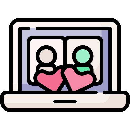 온라인 데이트 Generic Outline Color icon
