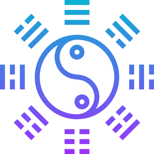 yin yang Meticulous Gradient icono