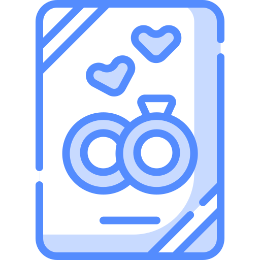 ウェディングカード Generic Blue icon