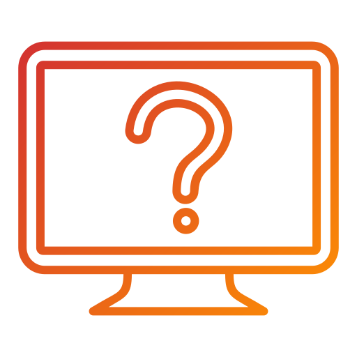 Online question Generic Gradient icon