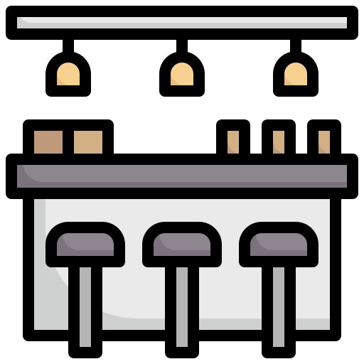 Bar counter Surang Lineal Color icon