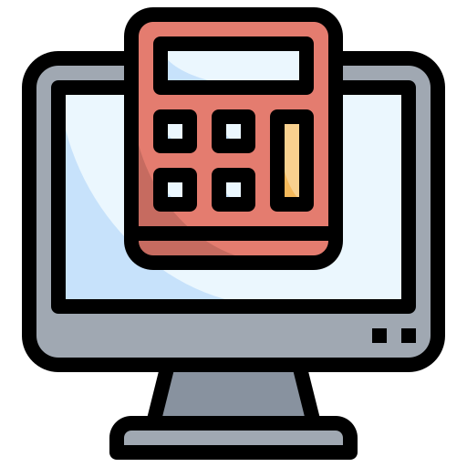 computadora Surang Lineal Color icono