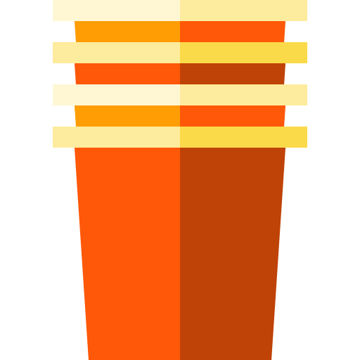 プラスチックカップ Basic Straight Flat icon