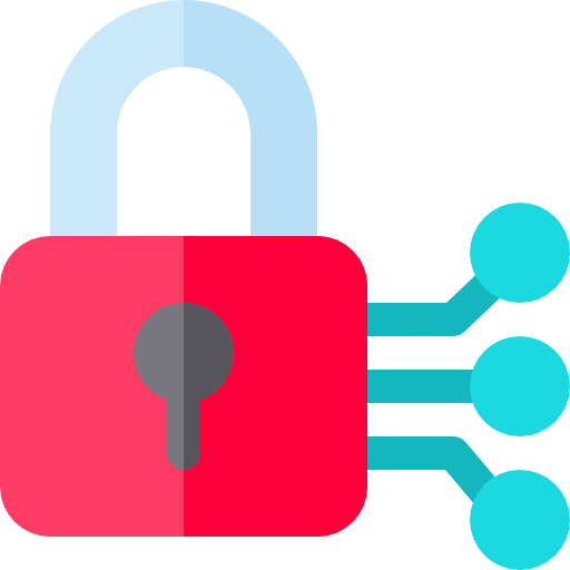 Cyber security Basic Rounded Flat icon