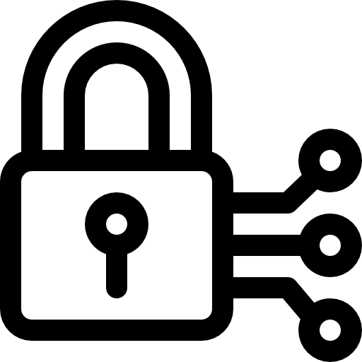 cíber segurança Basic Rounded Lineal Ícone