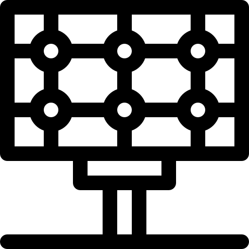 panel słoneczny Basic Rounded Lineal ikona