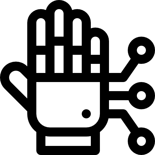 ramię mechaniczne Basic Rounded Lineal ikona