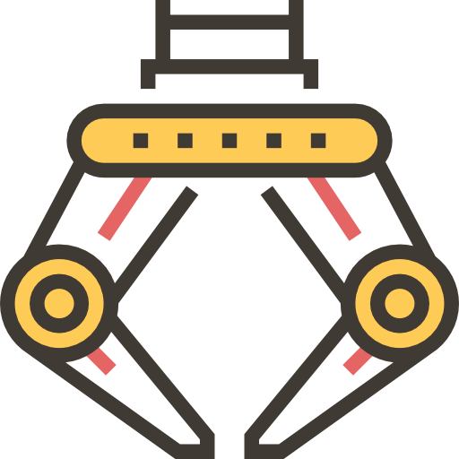 Industrial robot Meticulous Yellow shadow icon