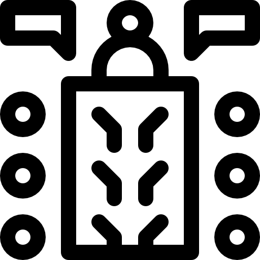 encontro Basic Rounded Lineal Ícone