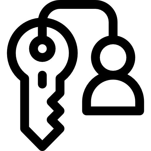 schlüssel Basic Rounded Lineal icon