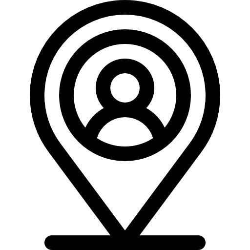 장소 Basic Rounded Lineal icon