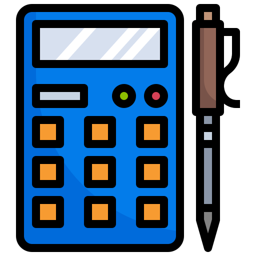 rekenmachine Surang Lineal Color icoon