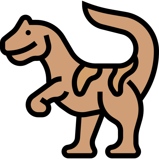 tyrannosaurus Meticulous Lineal Color icon