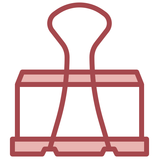 Paper clip Surang Red icon