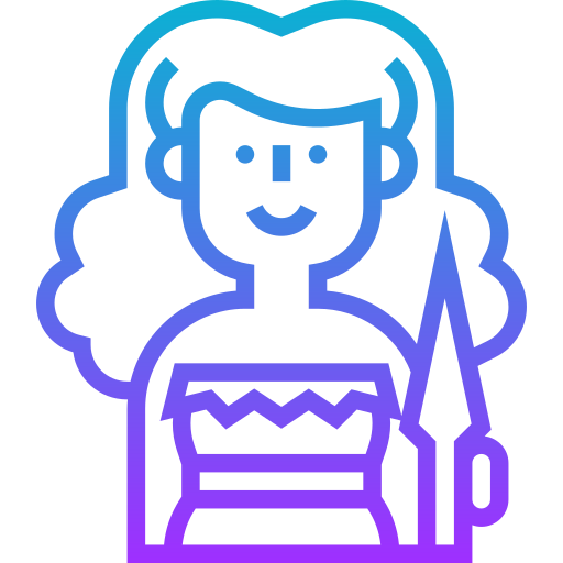 Woman Meticulous Gradient icon