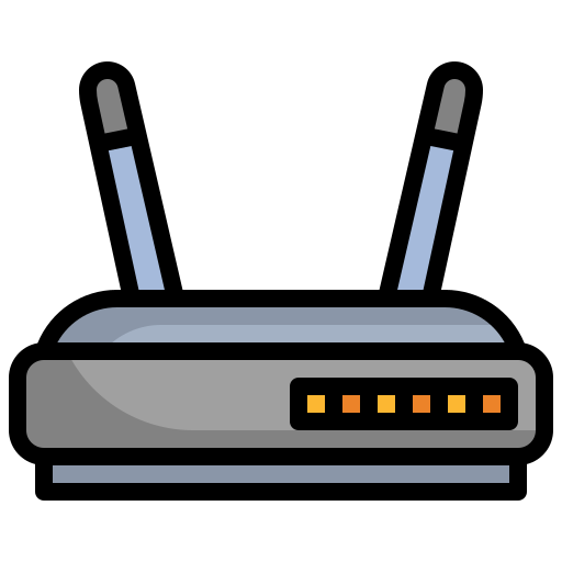 Router Surang Lineal Color icon