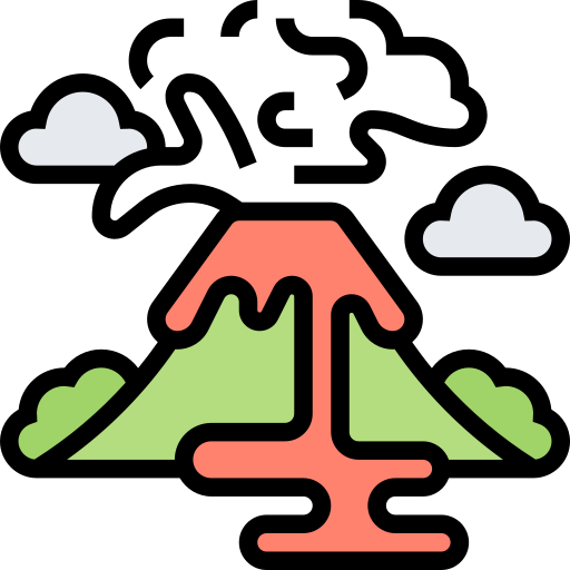 wulkan Meticulous Lineal Color ikona