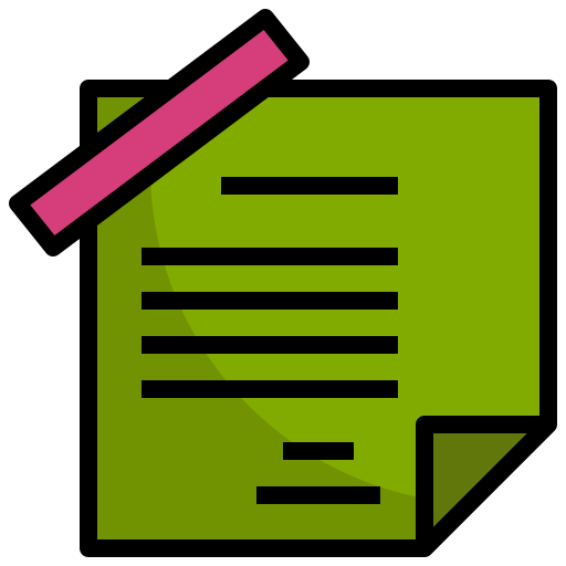 Sticky note Surang Lineal Color icon